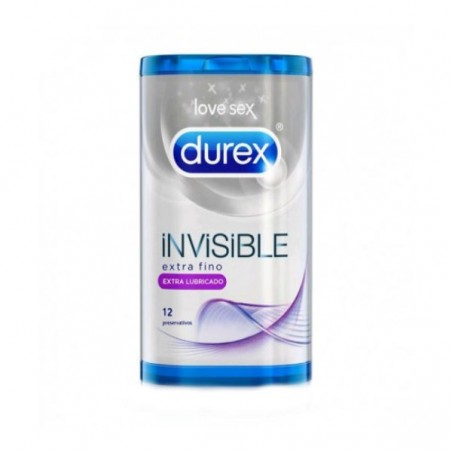 Comprar DUREX PRESERVATIVOS INVISIBLE EXTRA FINO Y EXTRA LUBRICADO 12 UDS