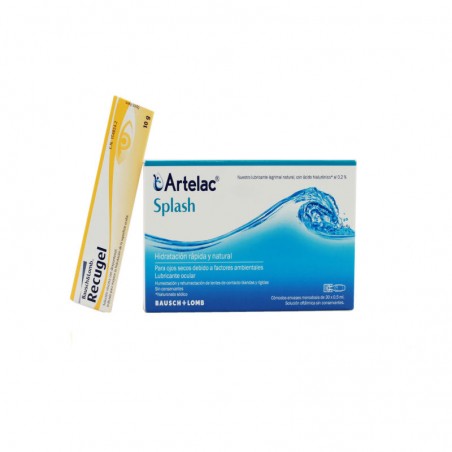 Comprar NECESER SALUD OCULAR ARTELAC SPLASH 30 MONODOSIS + RECUGEL 10 GR