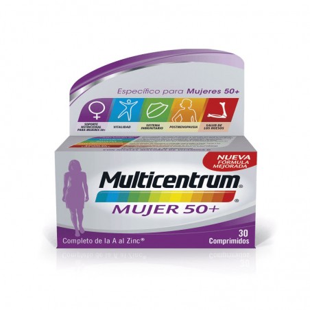 Comprar MULTICENTRUM MUJER 50+ 30 COMP