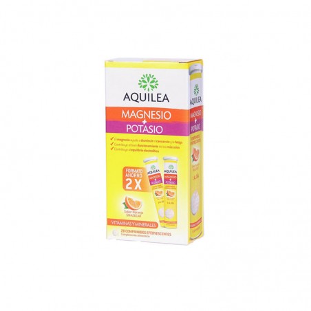 Comprar AQUILEA MAGNESIO + POTASIO 28 COMPRIMIDOS EFERVESCENTES