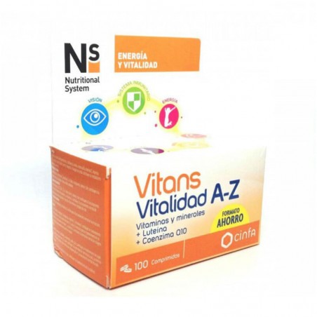 Comprar NS VITANS VITALIDAD A-Z 100 COMPRIMIDOS