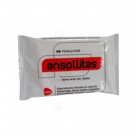 Comprar ANSOLLITAS TOALLITAS HIGIENE ANAL  10 TOALLITAS