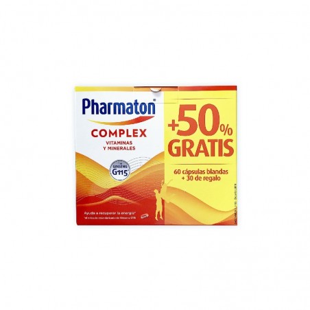 Comprar PHARMATON COMPLEX 60 + 30 CÁPSULAS REGALO