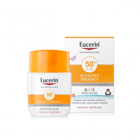 Comprar EUCERIN KIDS SUN FLUIDO SENSITIVE PROTECT SPF 50+ POCKET 50ML