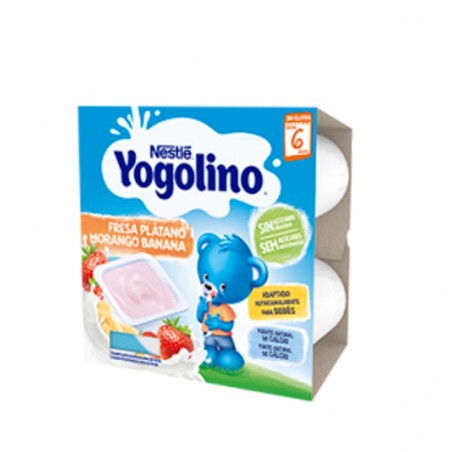 Comprar NESTLÉ YOGOLINO FRESA Y PLÁTANO 4 X 100 G al mejor precio en Farmacia4Estaciones, tu farmacia online Comprar NESTLÉ YOGOLINO FRESA Y PLÁTANO 4 X 100 G