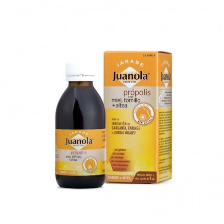 Comprar JUANOLA JARABE PRÓPOLIS CON MIEL TOMILLO Y ALTEA 125 ML