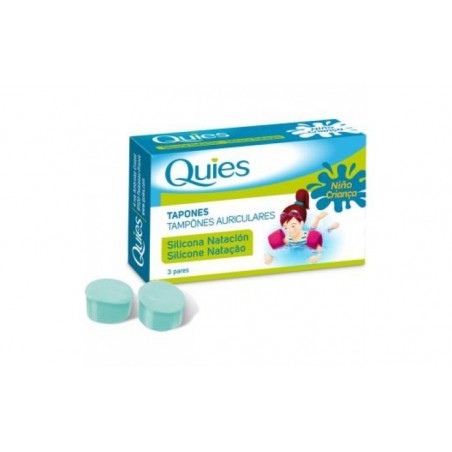 Comprar TAPONES NATACION silicona infantil 6ud. QUIES