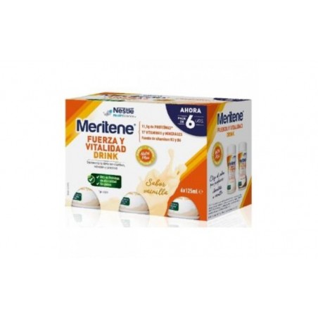 Comprar MERITENE FUERZA Y VITALIDAD VAINILLA 6 BOTELLAS X 125 ML