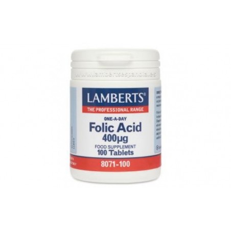 Comprar ACIDO FOLICO 400 mcg. 100 cap.