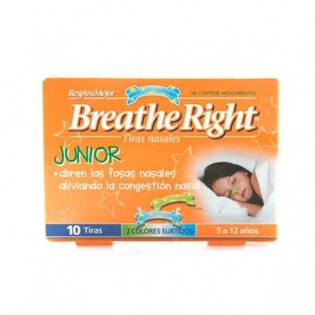 Comprar TIRA NASAL BREATHE RIGHT NIÑOS 10 UDS