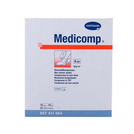 Comprar MEDICOMP COMPRESAS 10 X 10 CM 25 SOBRES 2 U