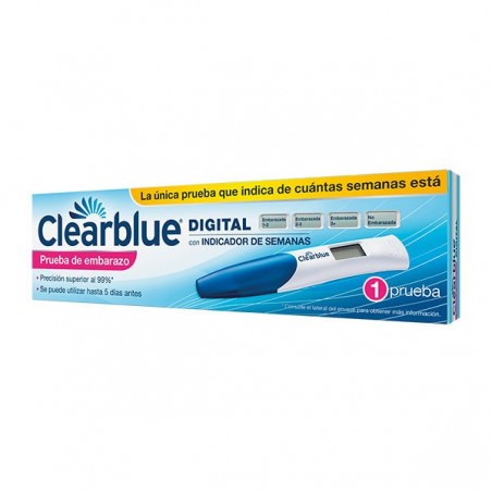 Comprar clearblue test embarazo digital indicador de semanas al mejor precio en Farmacia4Estaciones, tu farmacia online Comprar clearblue test embarazo digital indicador de semanas