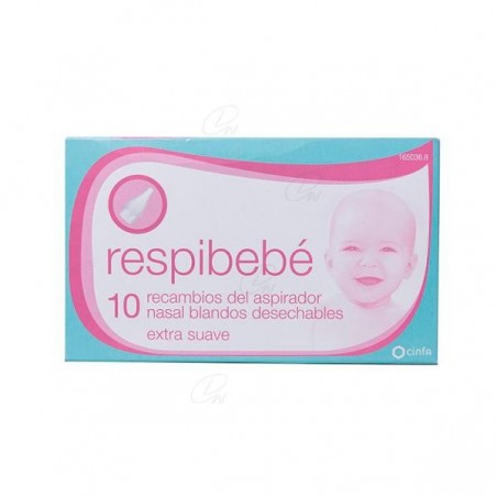 Comprar RESPIBEBÉ 10 RECAMBIOS BLANDOS DE ASPIRADOR NASAL BEBÉ