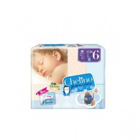 Comprar pañal infantil chelino t - 6 (17 - 28 kg) 27 uds al mejor precio en Farmacia4Estaciones, tu farmacia online Comprar pañal infantil chelino t - 6 (17 - 28 kg) 27 uds