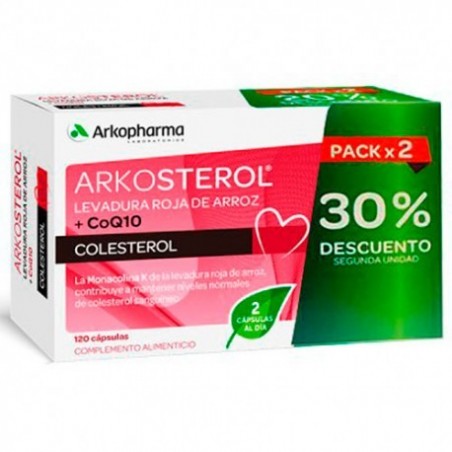 Comprar ARKOSTEROL LEVADURA DE ARROZ + CoQ10 DUPLO  2 X 60 CÁPSULAS