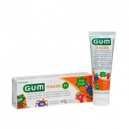 Comprar GUM JUNIOR PASTA DENTÍFRICA TUTTI FRUTTI +7 AÑOS 50ML