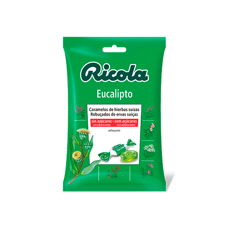 Comprar RICOLA CARAMELOS SIN AZUCAR EUCALIPTUS BOLSA 70 G