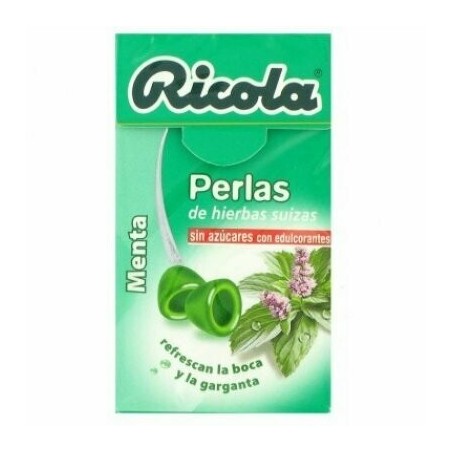 Comprar RICOLA PERLAS SIN AZUCAR MENTA 25 G