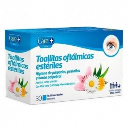 Comprar CARE+ TOALLITAS OFTÁLMICAS ESTÉRILES 30 UNIDADES