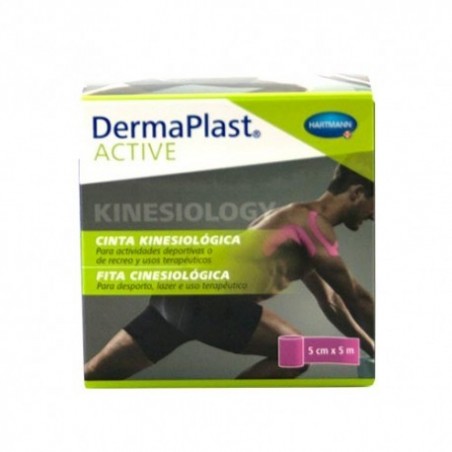 Comprar DERMAPLAST ACTIVE CINTA KINESIOLÓGICA ROSA 5CM X 5M