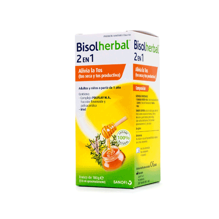 Comprar BISOLHERBAL 2 EN 1 JARABE 180 G