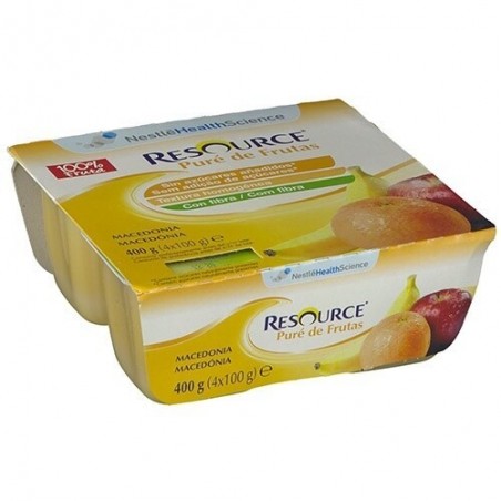 Comprar RESOURCE PURE DE FRUTAS 100 G 4 TARRINAS MACEDON