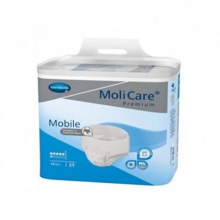 Comprar MOLICARE PREMIUM MOBILE 6 GOTAS TALLA M 14 UNIDADES