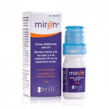 Comprar miren gotas oftálmicas anti-uv 10 ml brill pharma al mejor precio en Farmacia4Estaciones, tu farmacia online Comprar miren gotas oftálmicas anti-uv 10 ml brill pharma