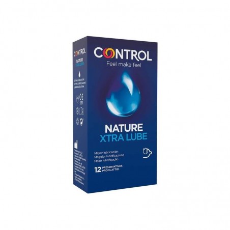 Comprar CONTROL PRESERVATIVOS NATURE EXTRA LUBE 12 UNIDADES