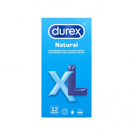 Comprar DUREX PRESERVATIVOS NATURAL XL 12 UNIDADES