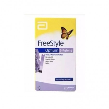 Comprar FREESTYLE TIRAS REACTIVAS GLUCEMIA Y C CETONICOS (ß-HB) 10 UDS