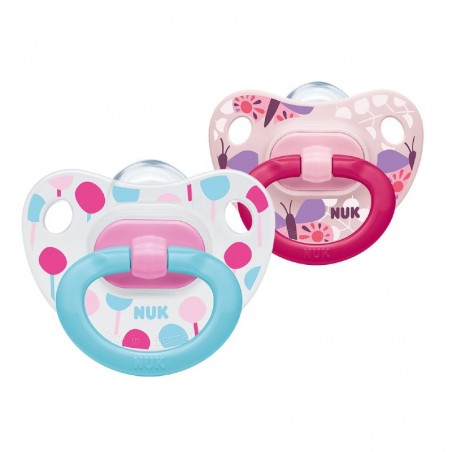 Comprar NUK HAPPY DAYS CHUPETES SILICONA 6-18 M 2 UNIDADES