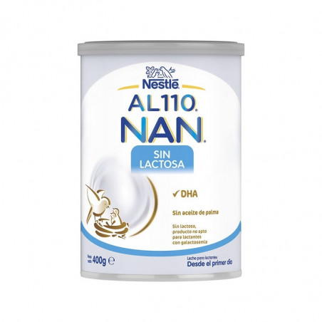 Comprar NAN AL 110 SIN LACTOSA 400 G