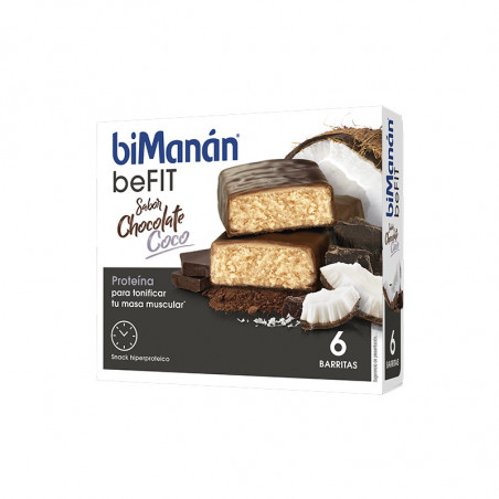 Comprar BIMANÁN BARRITAS BEFIT CHOCOLATE Y COCO 6 UNIDADES