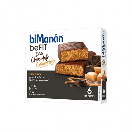 Comprar BIMANÁN BARRITAS BEFIT CHOCOLATE Y CARAMELO 6 UNIDADES