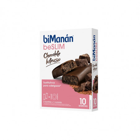 Comprar BIMANÁN BARRITAS BESLIM CHOCOLATE INTENSO 10 UNIDADES