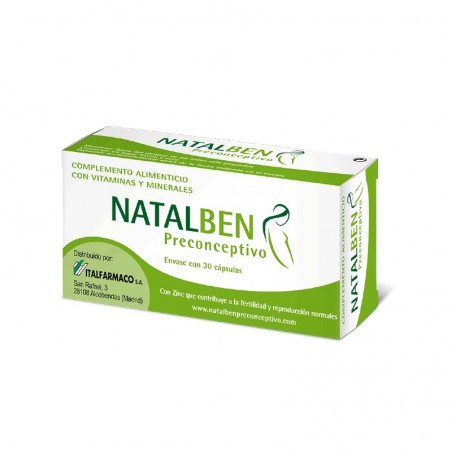 Comprar NATALBEN PRECONCEPTIVO 30 CÁPSULAS