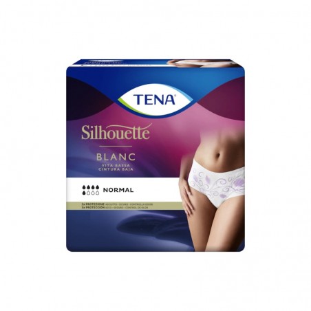 Comprar TENA SILHOUETTE CINTURA BAJA BLANCA TALLA L