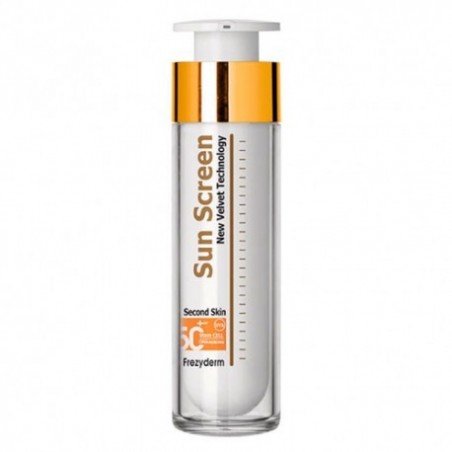 Comprar frezyderm sun screen sin color velvet face cream spf50+ 50 ml al mejor precio en Farmacia4Estaciones, tu farmacia online Comprar frezyderm sun screen sin color velvet face cream spf50+ 50 ml