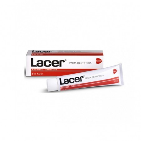 Comprar lacer pasta dentífrica con flúor 125 ml al mejor precio en Farmacia4Estaciones, tu farmacia online Comprar lacer pasta dentífrica con flúor 125 ml
