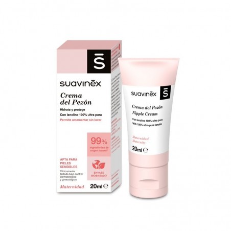 Comprar SUAVINEX CREMA CUIDADO PEZÓN 20 ML al mejor precio en Farmacia4Estaciones, tu farmacia online Comprar SUAVINEX CREMA CUIDADO PEZÓN 20 ML