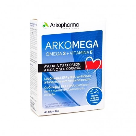 Comprar ARKOPHARMA ARKOMEGA 3 VITAMINA E 45 CÁPS