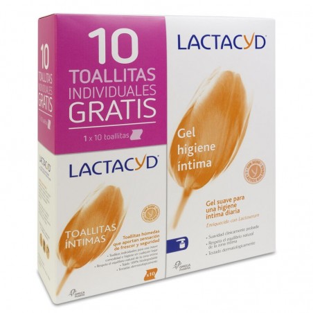 Comprar LACTACYD GEL ÍNTIMO 400 ML + 10 TOALLITAS