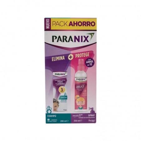 Comprar PARANIX PACK CHAMPÚ 200 ML + SPRAY ÁRBOL DE TÉ NIÑA 250 ML