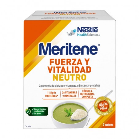 Comprar MERITENE FUERZA Y VITALIDAD NEUTRO 7 SOBRES