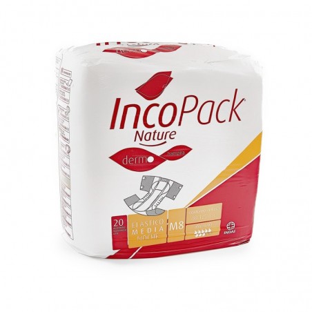 Comprar INCOPACK NATURE ELÁSTICO TALLA MEDIANA NOCHE 80 UDS