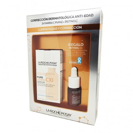 Comprar LA ROCHE-POSAY PURE VITAMIN C10 SERUM 30 ML + REGALO RETINOL B3 10 ML