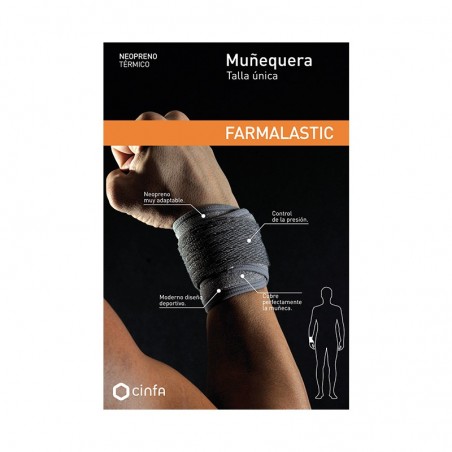 Comprar FARMALASTIC MUÑEQUERA NEOPRENO TALLA ÚNICA al mejor precio en Farmacia4Estaciones, tu farmacia online Comprar FARMALASTIC MUÑEQUERA NEOPRENO TALLA ÚNICA