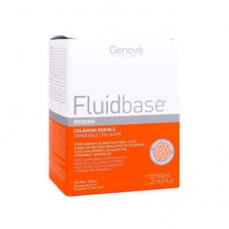 Comprar FLUIDBASE REDERM COLÁGENO BEBIBLE 20 SOBRES