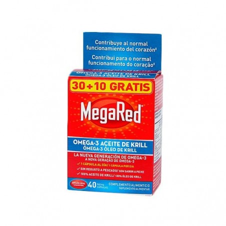 Comprar MEGARED 500 OMEGA 3 ACEITE DE KRILL 40 CAPS